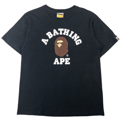 Vintage Bape College Logo T Shirt Size M