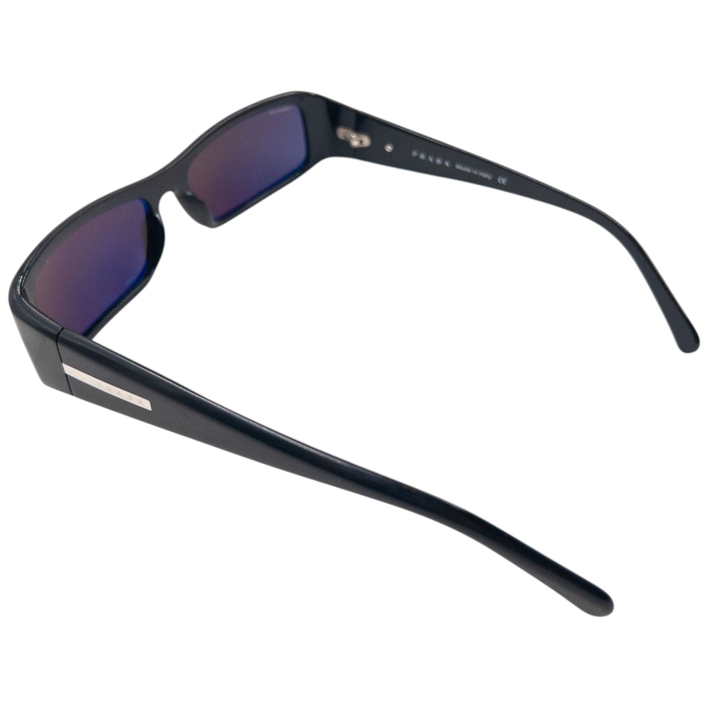 Vintage 2000s Prada Iridescent Lens Sunglasses | O/S, Black