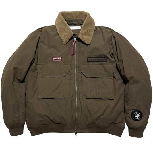 CP Company Adidas Flight Sherling Down Jacket | XXL, Olive