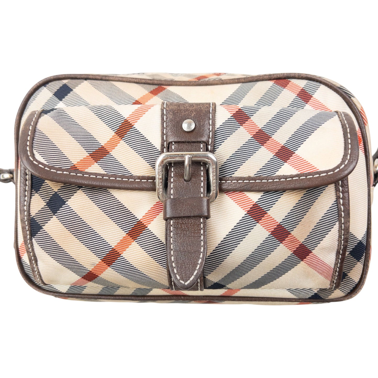 Vintage 2000s Burberry Blue Label Nova Check Crossbody Bag | O/S, Blue