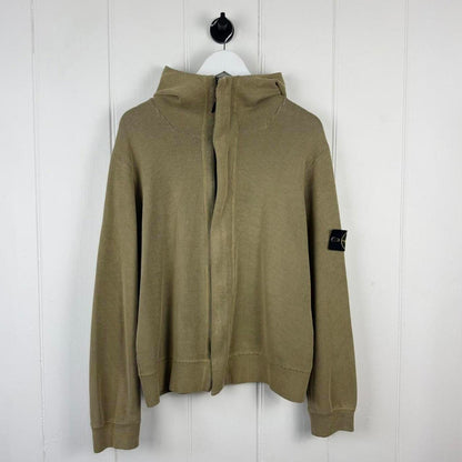 2000's Stone Island Ribbed Full Zip Hoodie (M) | Medium, Multicoloured