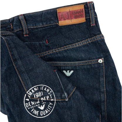 Vintage Armani Jeans Curve Leg Denim Jeans Size W38