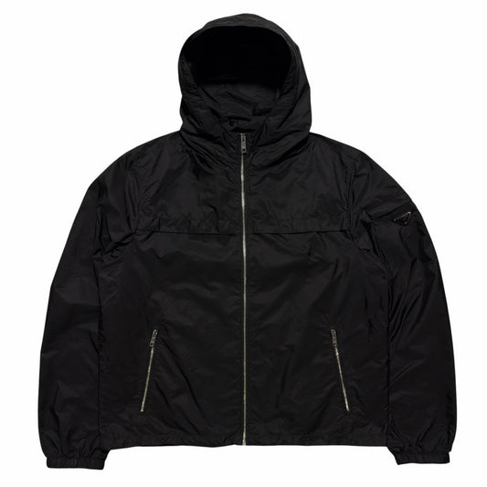 Prada Nylon Windbreaker Jacket | XXL, Black