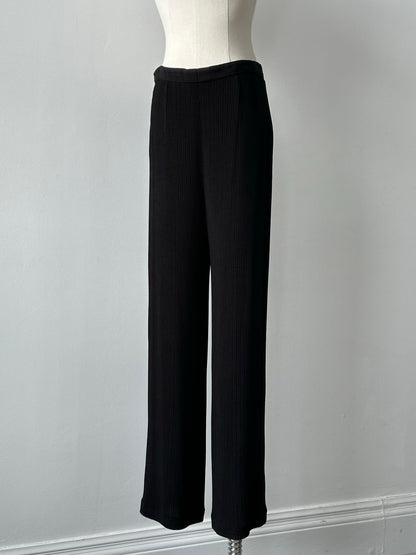 Mani 1990s Plisse Straight Leg Trousers - W28