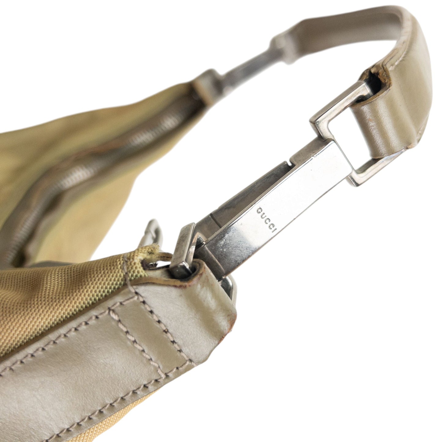 Vintage 2000s Gucci Shoulder Bag | O/S, Beige