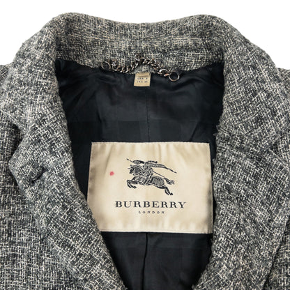 Vintage Burberry Wool Jacket Womens Size M | Medium, Grey