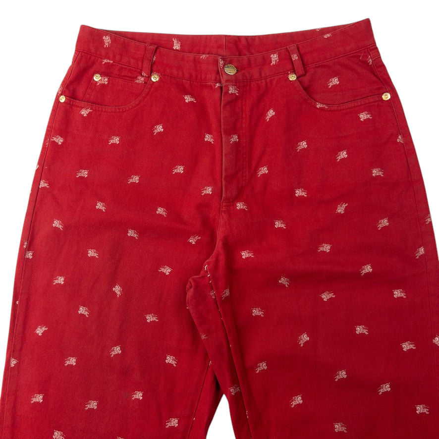 Vintage Burberry Monogram Trousers Size W31