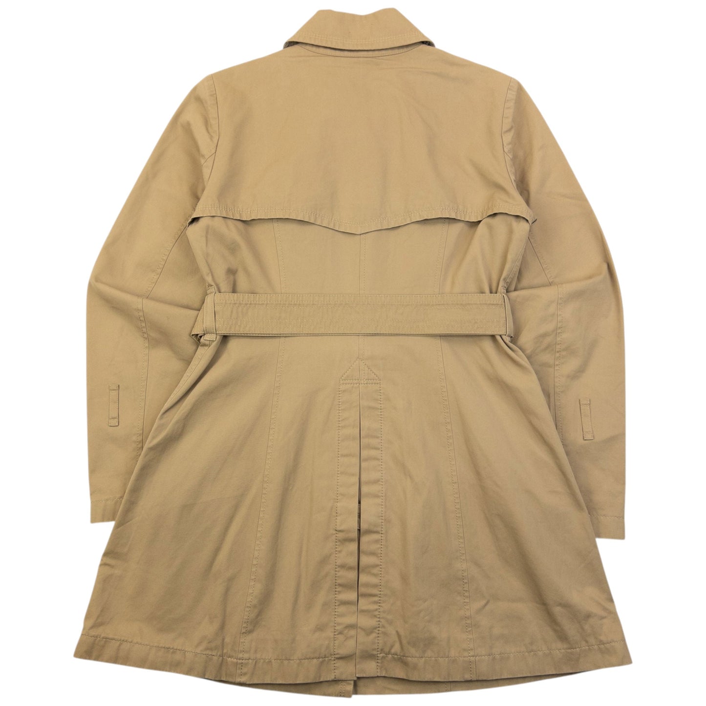 Vintage 2000s Burberry Blue Label Nova Check Lined Trench Jacket Womens Size S | Small, Beige