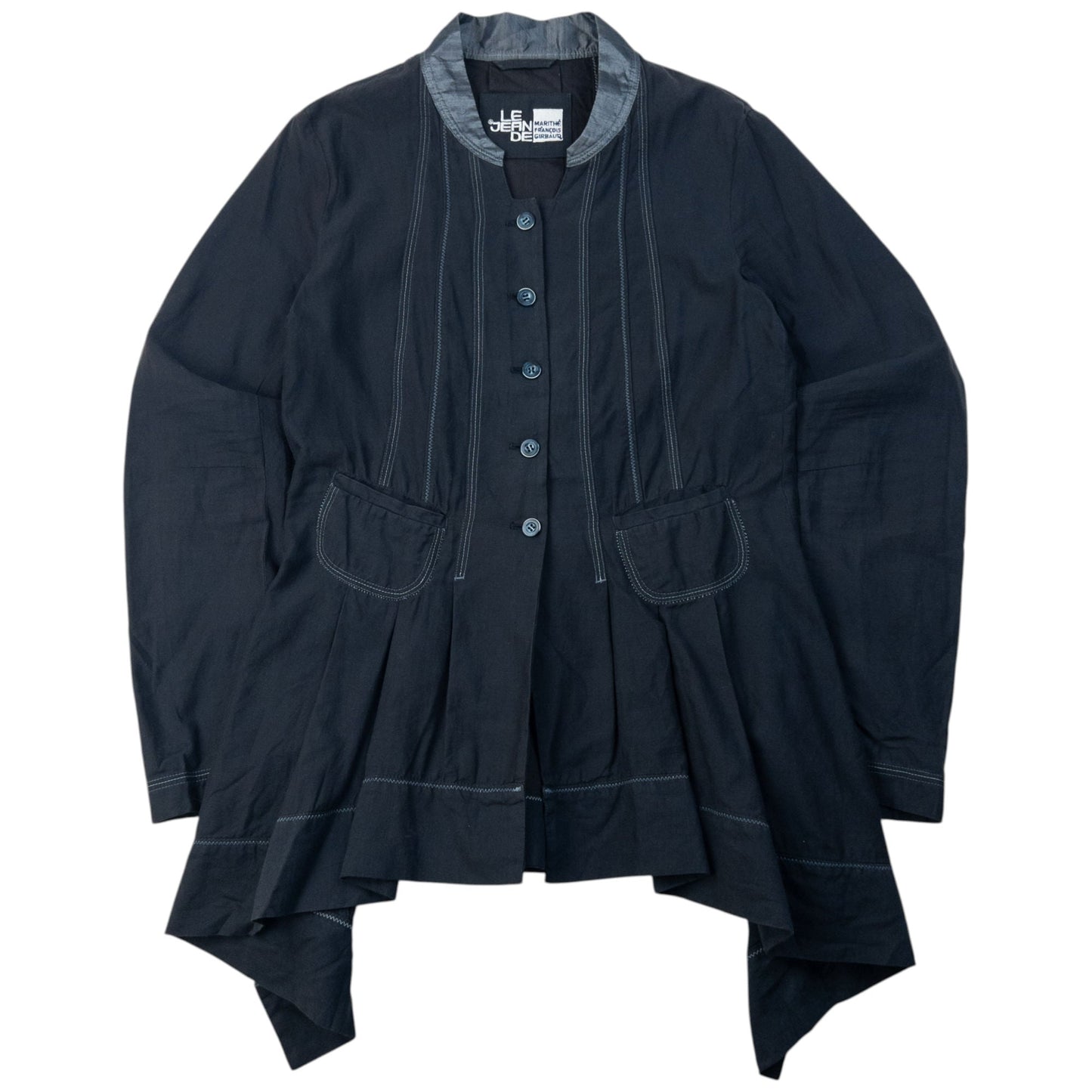 Vintage Marithe + Francois Girbaud Pleated Jacket Womens Size L | Large, Multicoloured
