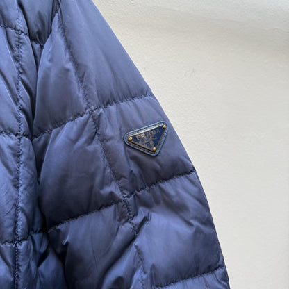 Prada Milano Quilted Puffer Jacket (S) | Small, Blue