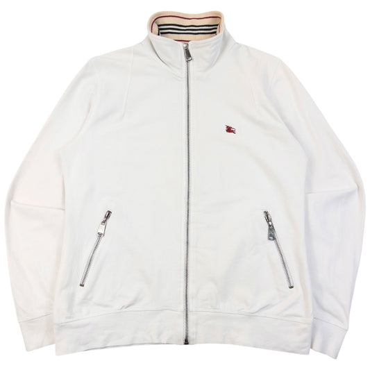 Vintage Burberry Zip Up Sweatshirt Womens Size S | Small, White