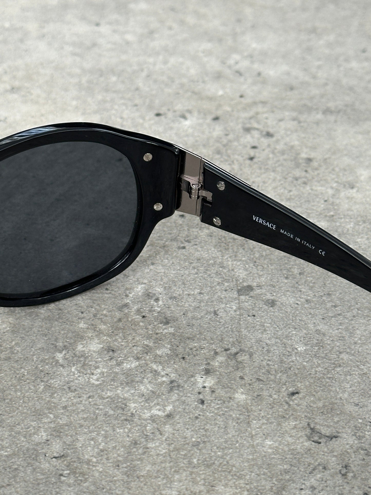 Versace 2000s Oversized Medusa Logo Sunglasses