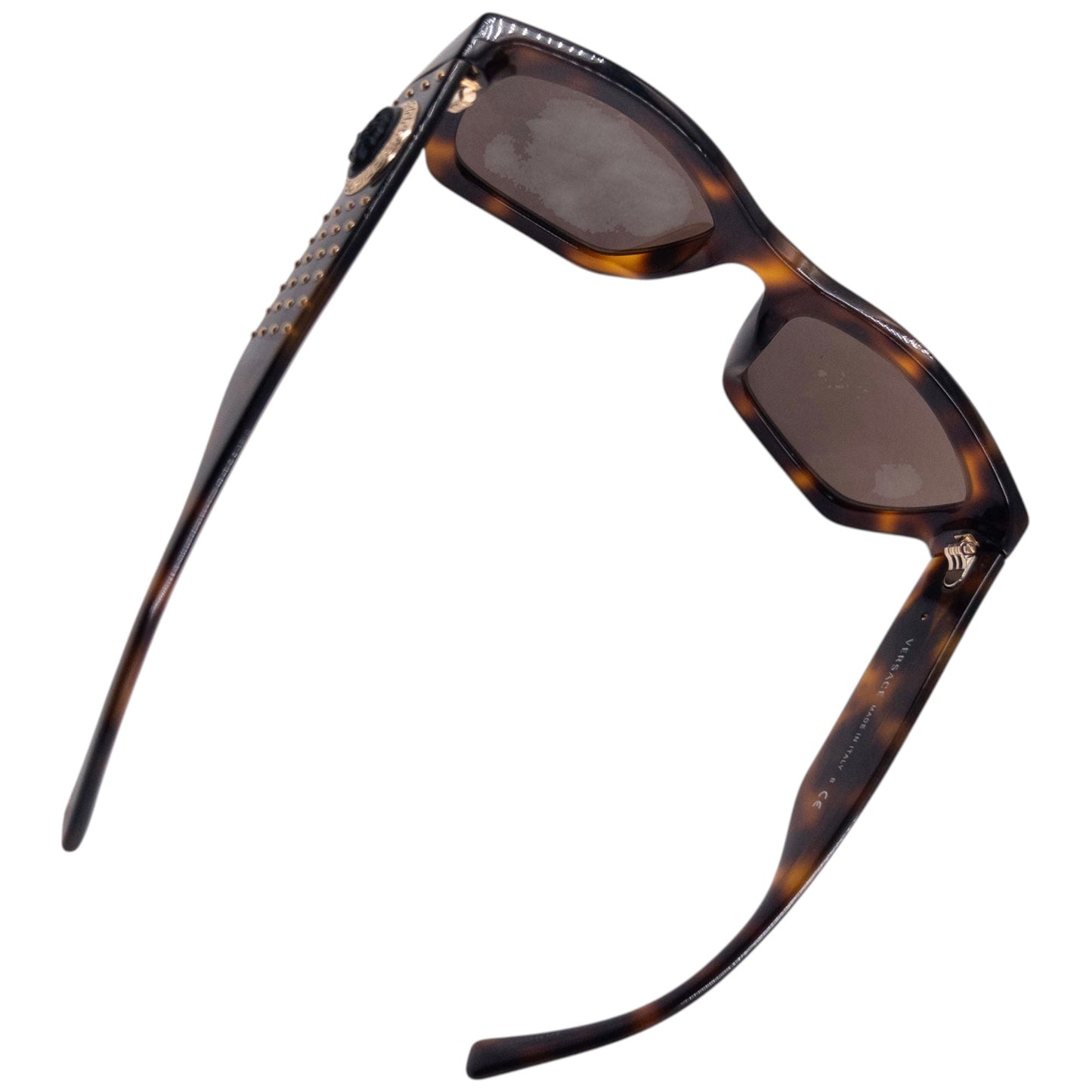 Vintage 2000s Versace Tortoise Shell Sunglasses | O/S, Brown