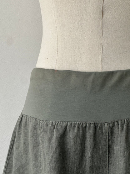 Vintage 1990s Pure Linen Mini Skirt - W28-32