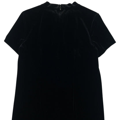 Vintage 90s Balenciaga La Mode Velvet Dress Womens Size S | Small, Black