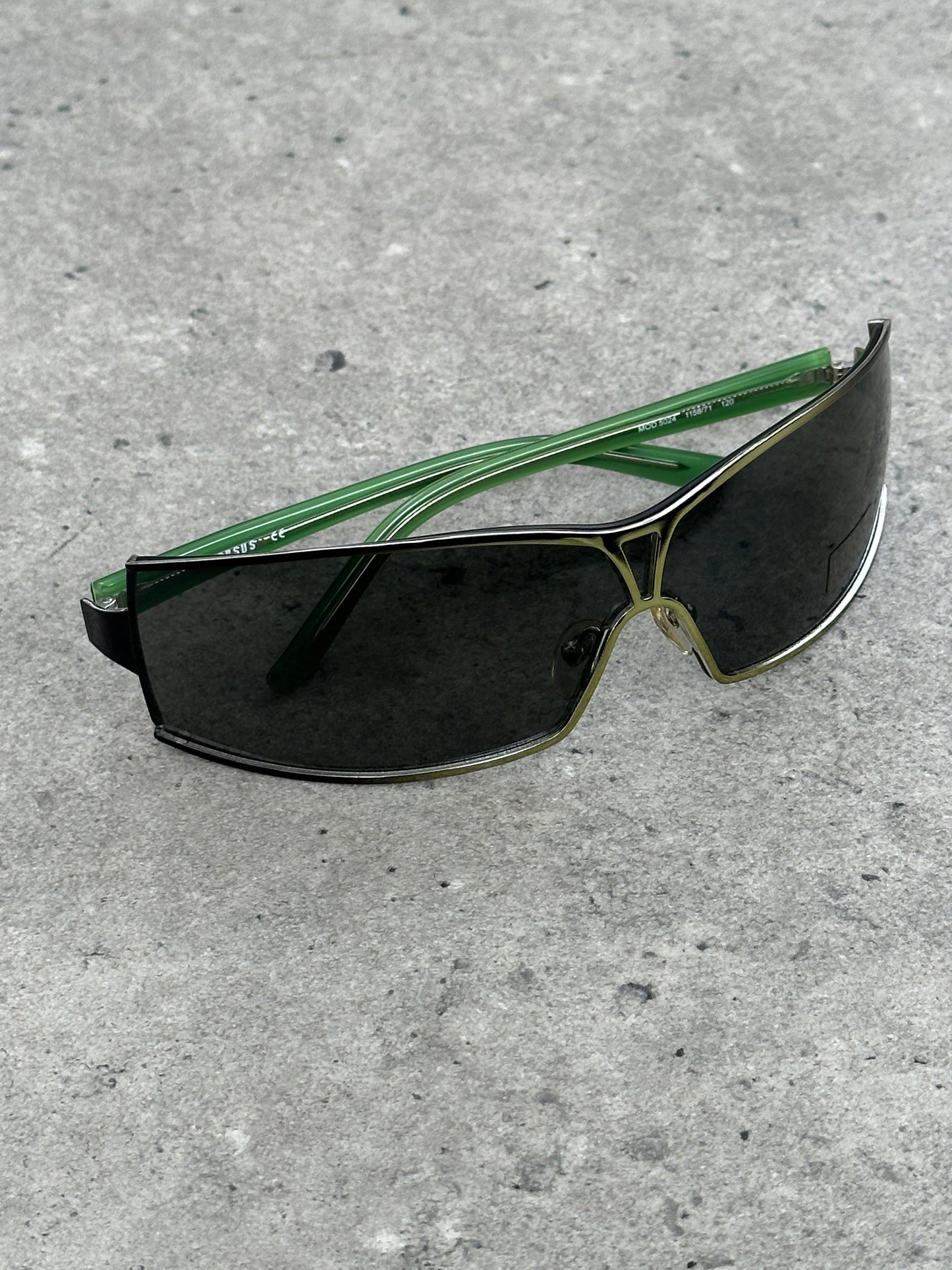 Versave Versus 2000s Semi Rimless Logo Sunglasses