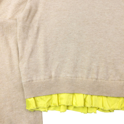 Vintage 2010 Miu Miu Frill Trim Cropped Jumper Womens Size M