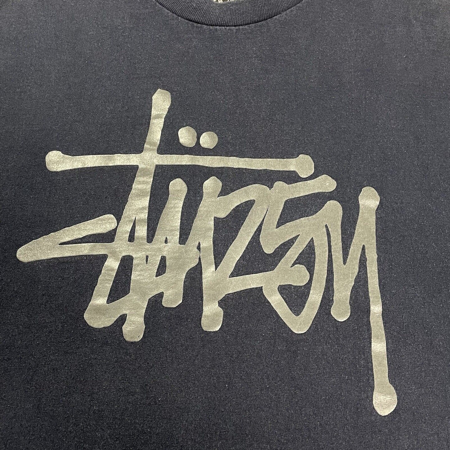Vintage Stussy 25th Anniversary T-Shirt, Size XL | Large, Navy