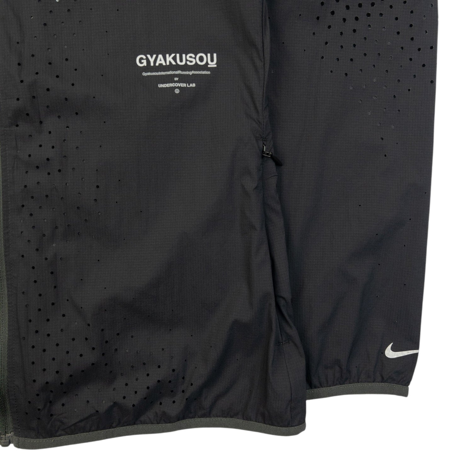 Vintage Nike Gyakusou Undercover Lab Laser-Cut Jacket Womens Size S | Small, Black
