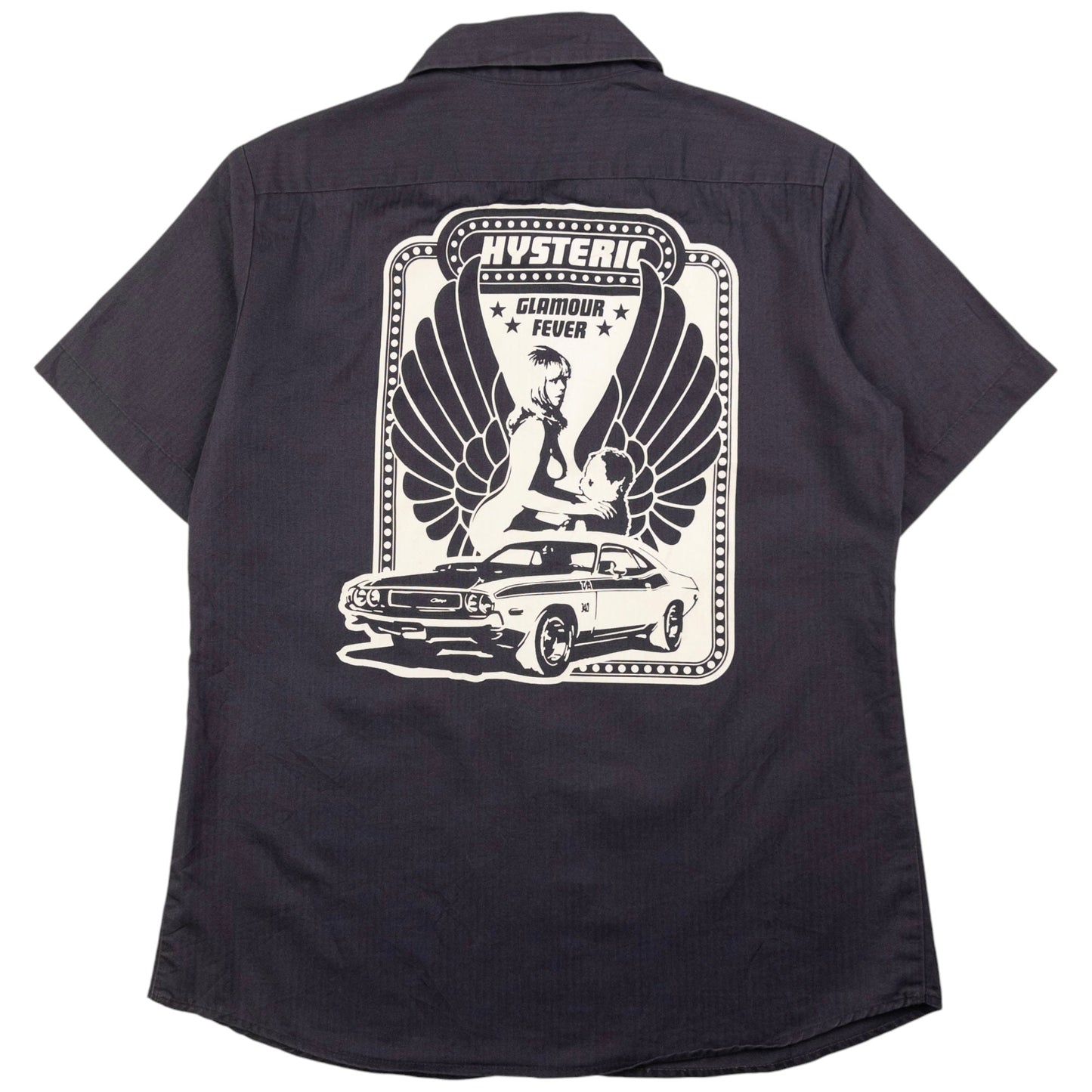 Vintage Hysteric Glamour Fever Graphic Button Up Shirt Womens Size S