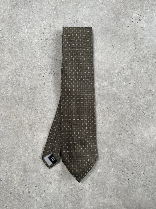 Japanese Vintage 1990s Pure Silk Print Tie