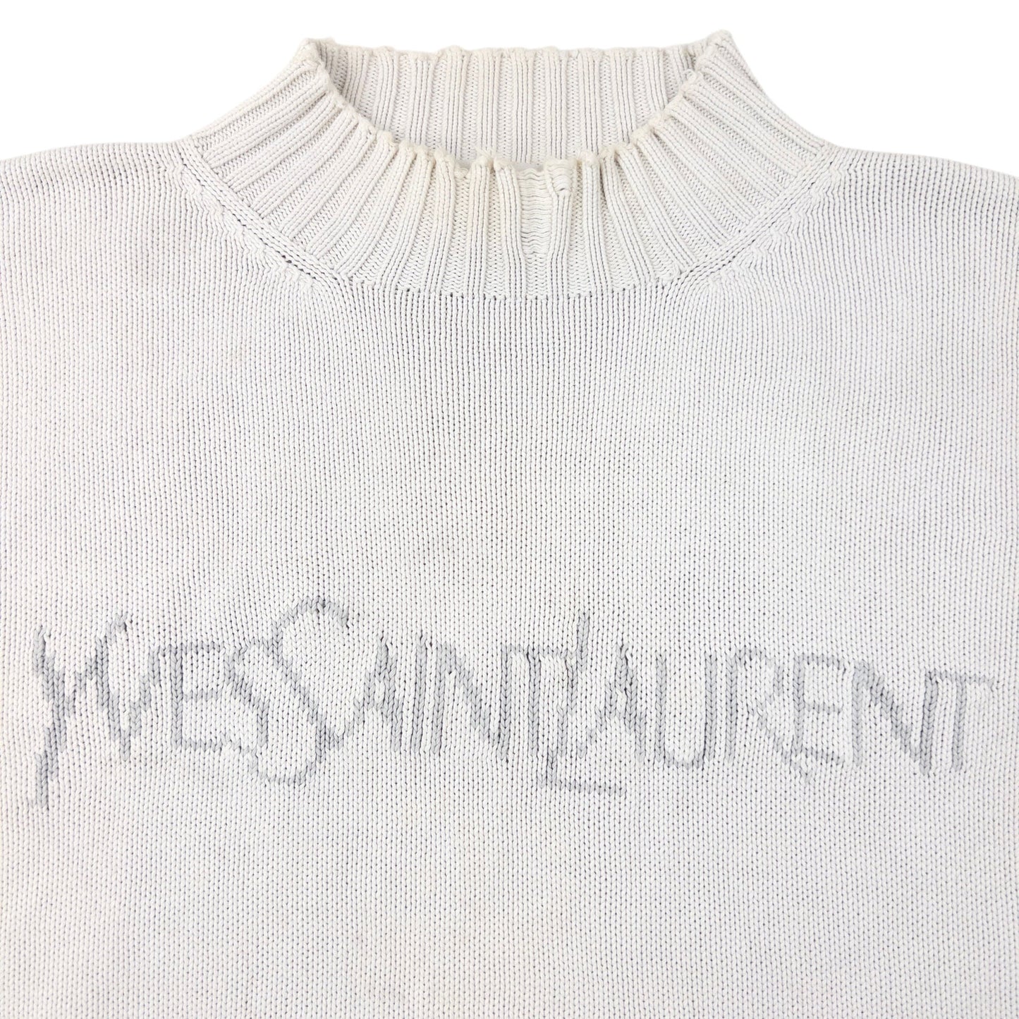 Vintage 2000s YSL Yves Saint Laurent Knit Jumper Size M | Medium, White