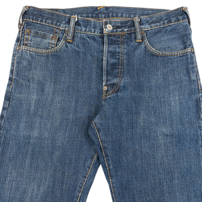 Vintage 2000s Evisu Embroidered Daicock Japanese Denim Jeans Size W32 | W32, Multicoloured