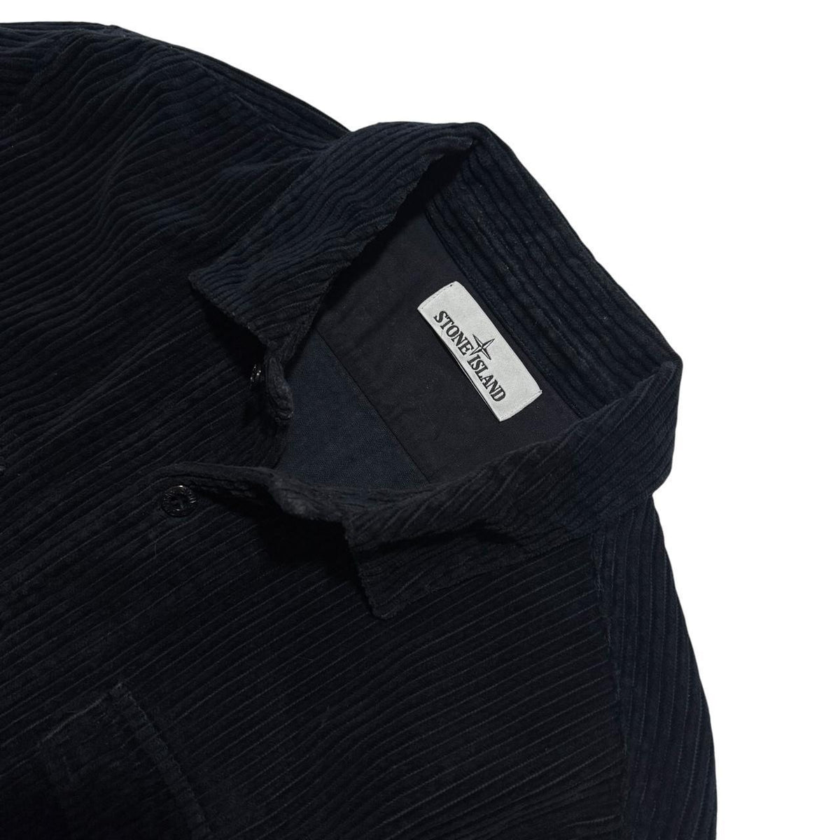 Stone Island Navy Heavy Corduroy Shirt | Medium, Navy