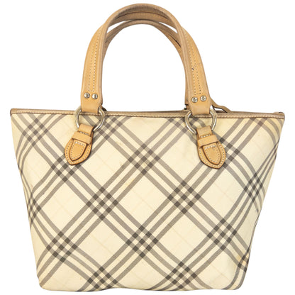Vintage 2000s Burberry Blue Label Nova Check Handbag | O/S, Blue