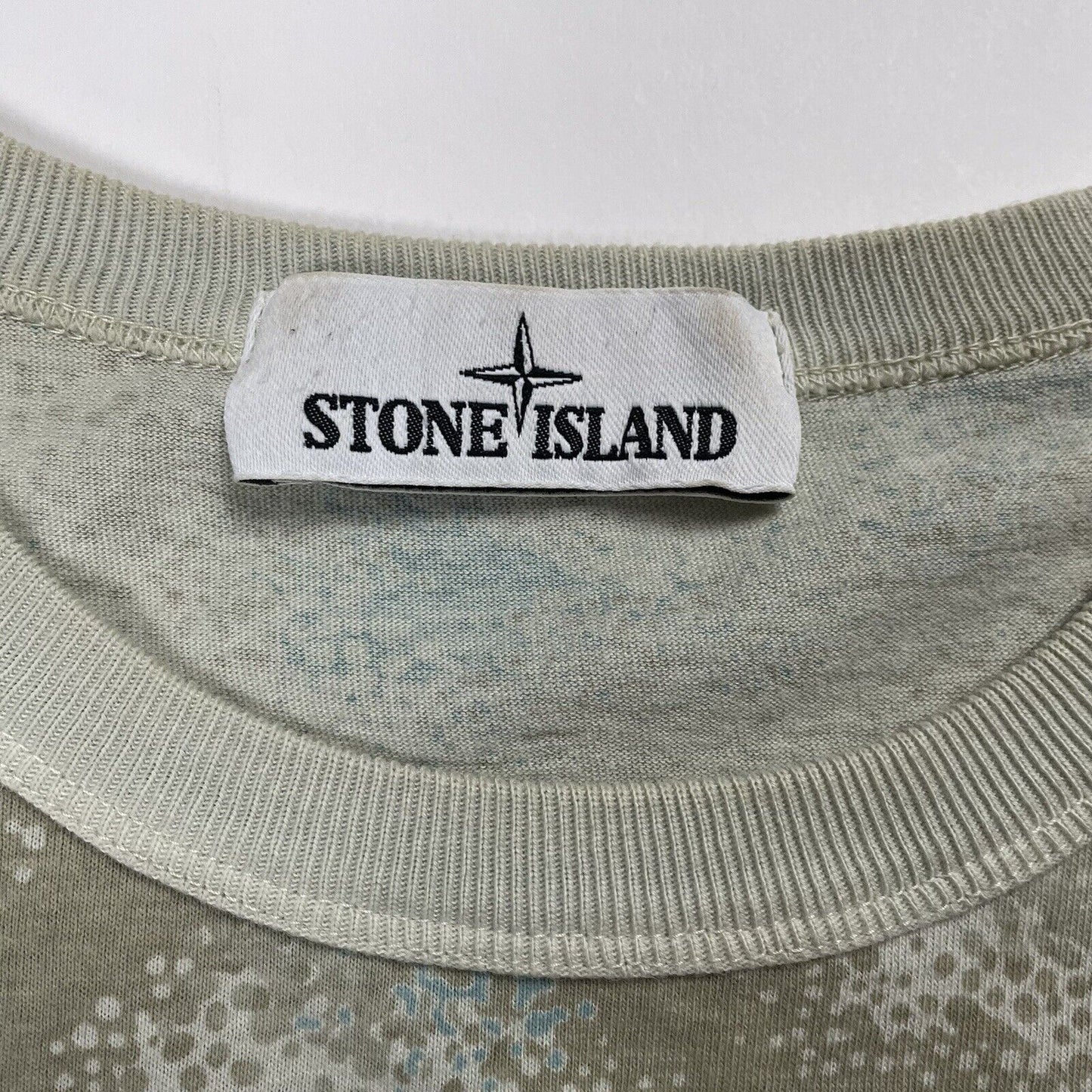Stone Island Dove Grey Devore Camo T Shirt, Size Small | Stone island, Camo