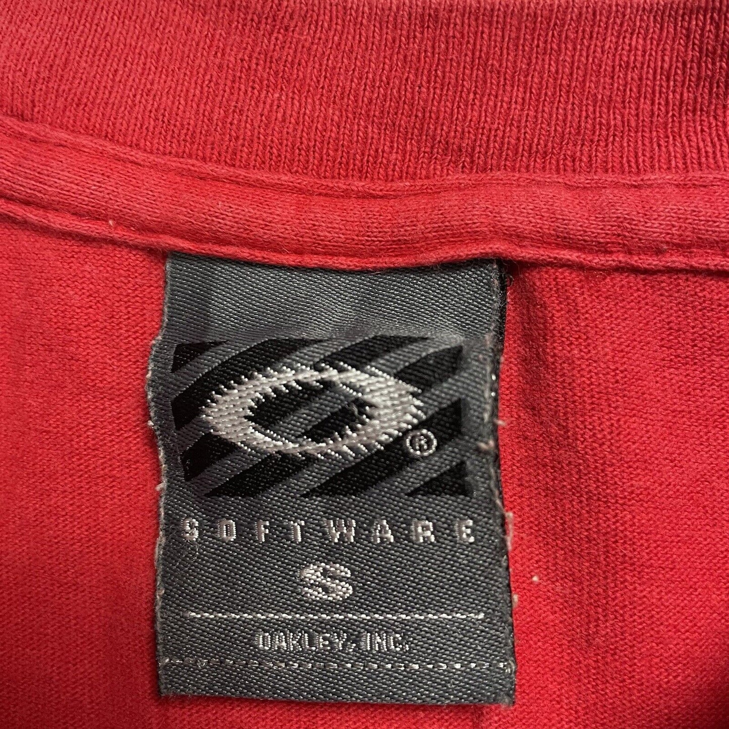 Vintage Oakley Software T-Shirt, Size Small | Oakley, Red