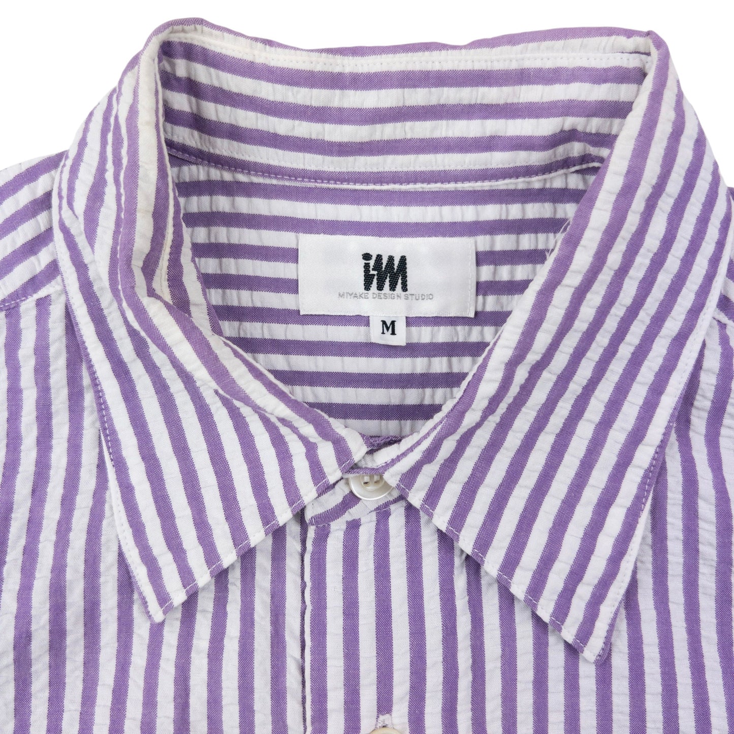 Vintage 90s Issey Miyake Striped Long Sleeve Button Up Shirt Size S