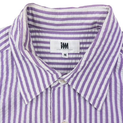 Vintage 90s Issey Miyake Striped Long Sleeve Button Up Shirt Size S