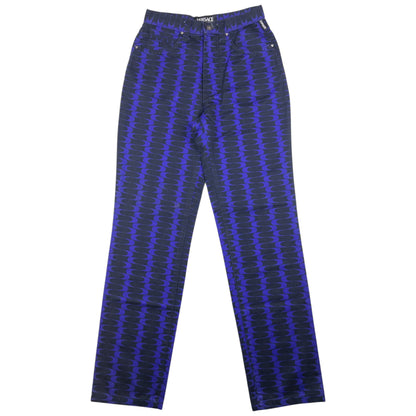Vintage Versace Jeans Couture Pattern Trousers Size W25