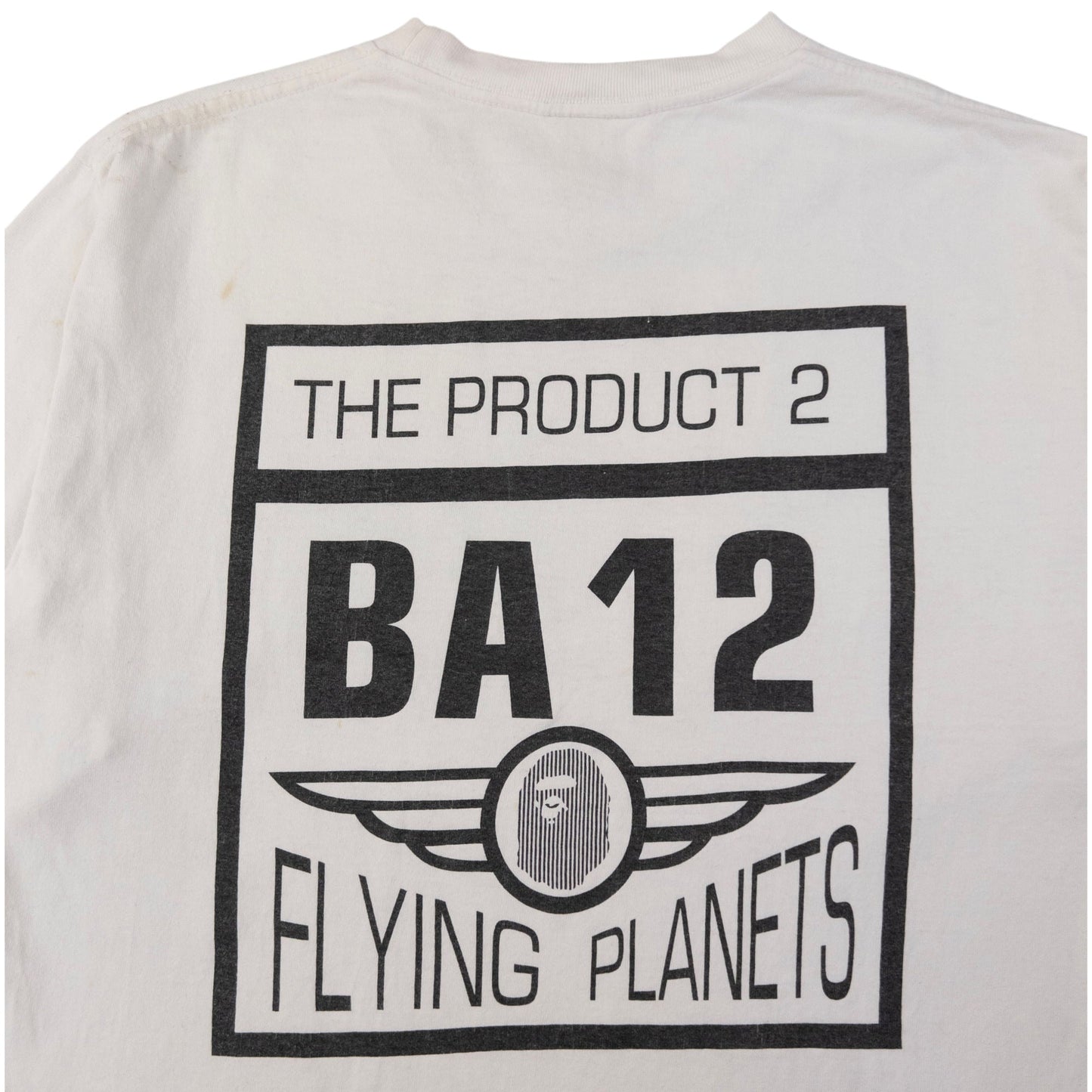 Vintage Bape Flying Planets Graphic T Shirt Size M