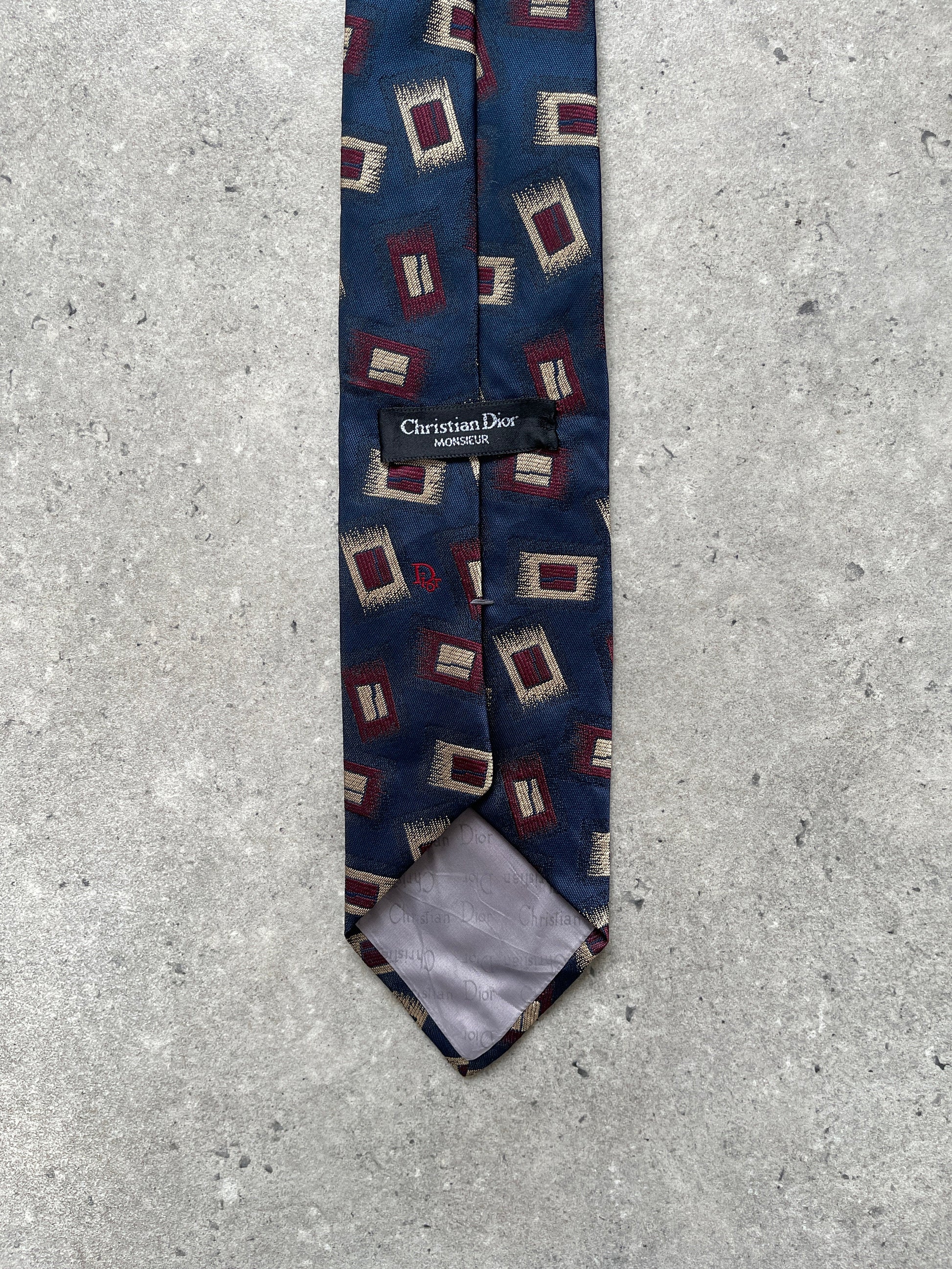 Christian Dior Monsieur 1990s Logo Tie