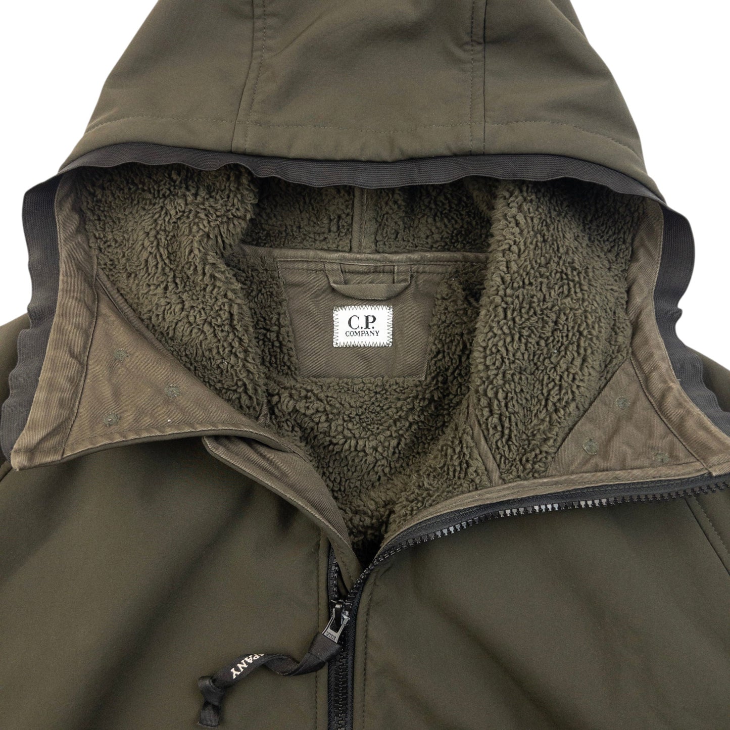 CP Company Fleece Lined Shell Jacket Size L | Large, Green