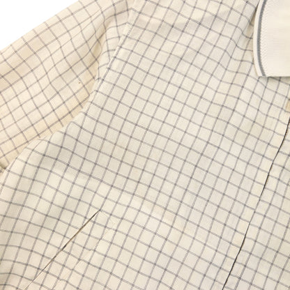 Vintage 90s YSL Yves Saint Laurent Checkered Harrington Jacket Size XS | XS, Cream