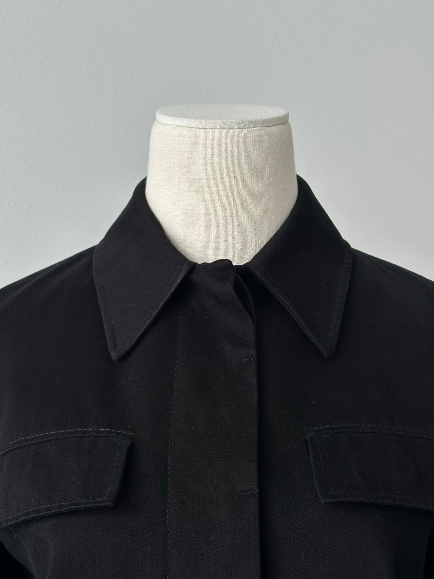 Iceberg 1990s Pure Cotton Concealed Placket Jacket - S