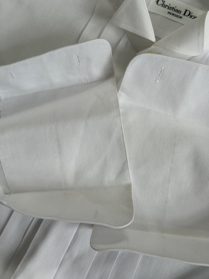 Christian Dior Monsieur 1990s Cotton Tuxedo Shirt - L
