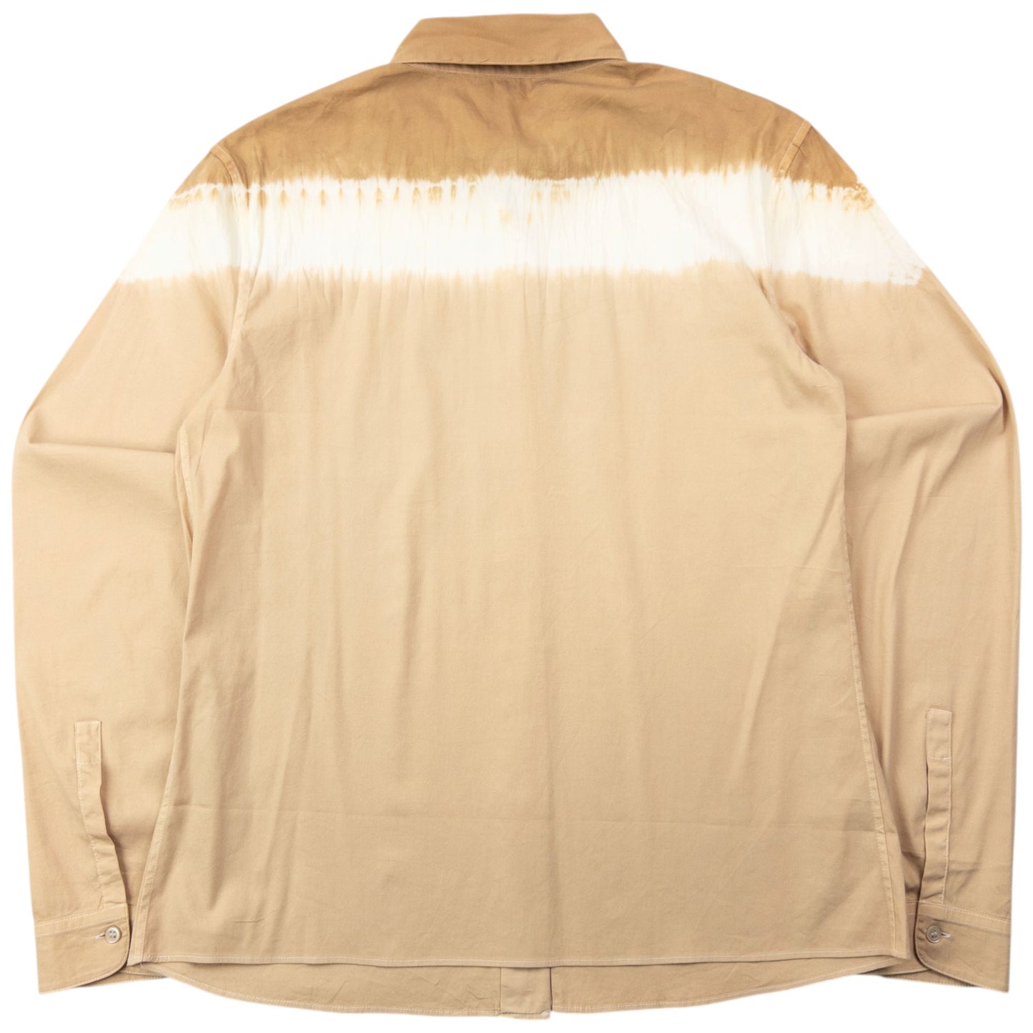 Vintage 2000s Prada Tie Dye Long Sleeve Button Up Shirt Womens Size M | Medium, Beige