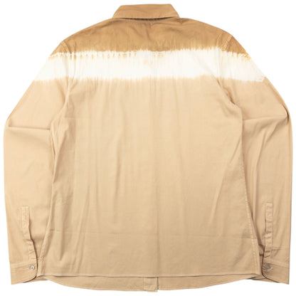 Vintage 2000s Prada Tie Dye Long Sleeve Button Up Shirt Womens Size M | Medium, Beige