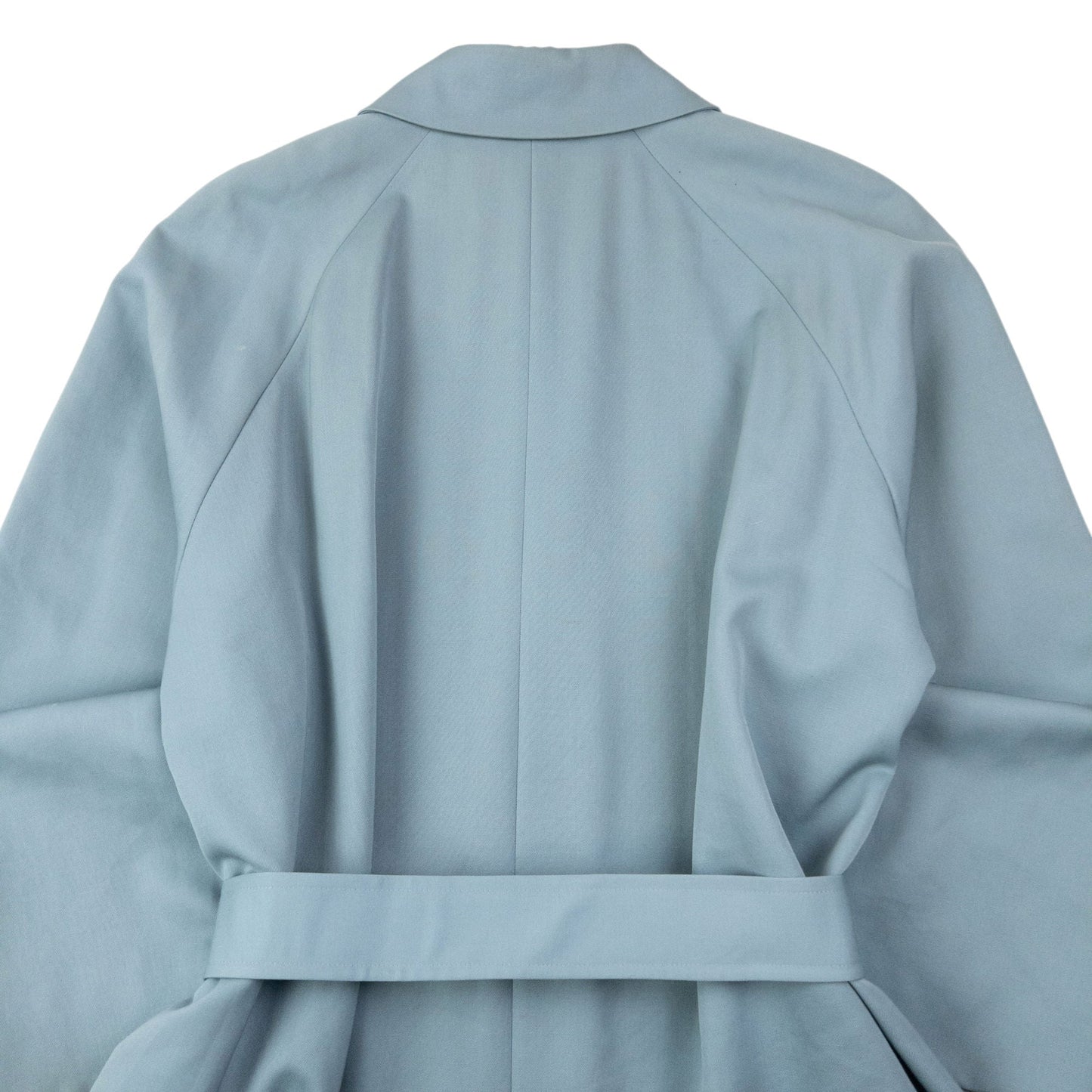 Vintage 80s Yohji Yamamoto Impermeable Belt Waist Trench Jacket Size XL | XL, Blue