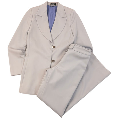 Vintage 90s Gianni Versace Couture Jacket & Trousers Suit Set Womens Size S | Small, Grey