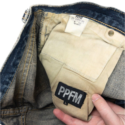 Vintage 2000s PPFM Layered Denim Jeans Size W32 | W32, Multicoloured