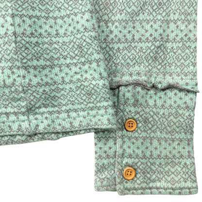 Vintage 2000s PPFM Pattern Zip Up Hoodie Size S | Small, Green