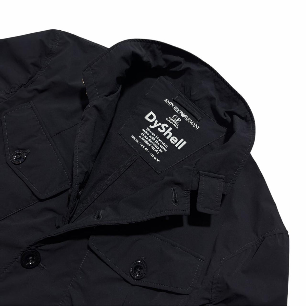 CP Company Armani DyShell Jacket | XS, Black