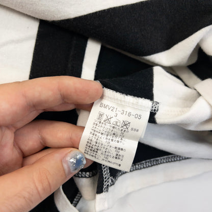 Vintage 2000s Burberry Black Label Striped Turtleneck Long Sleeve T Shirt Size S | Small, Multicoloured