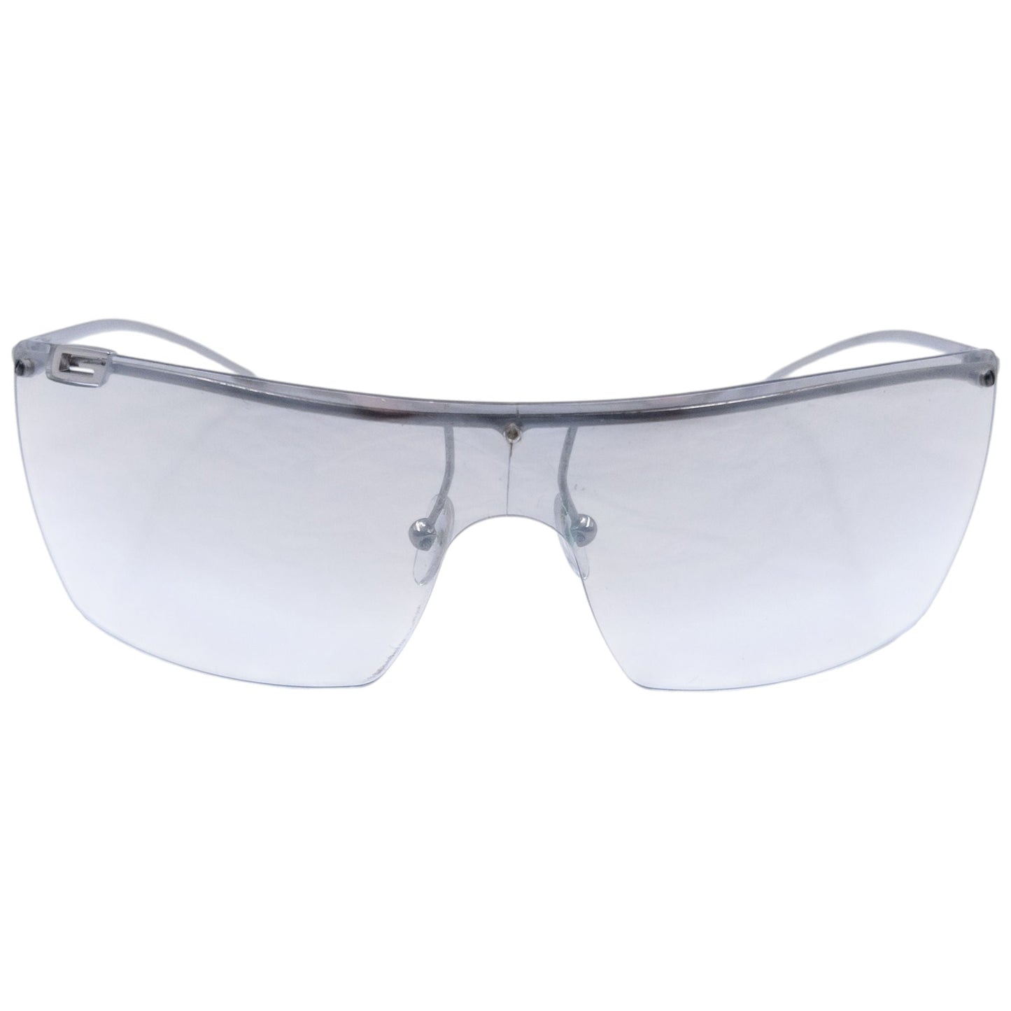Vintage 2000s Gucci Clear Rimless Sunglasses | O/S, Grey