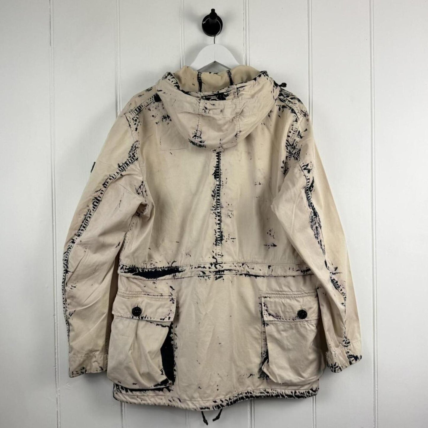 Stone Island Hand Corrosion Raso Jacket (L) | Large, Beige